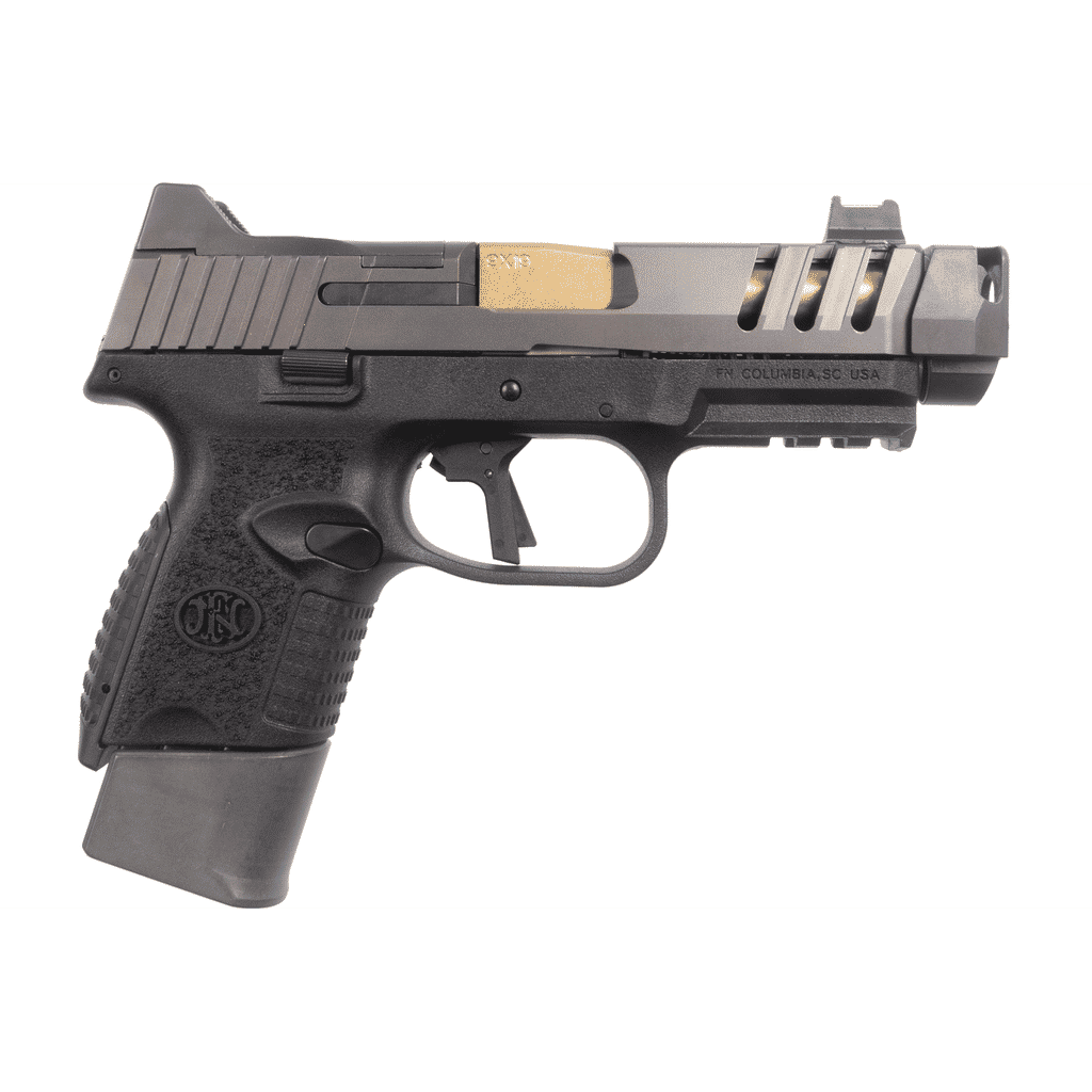 FN 509 CC Edge Handgun 9mm Luger 12rd (1) & 15rd (2) Magazines 4.2" Barrel Black NMS