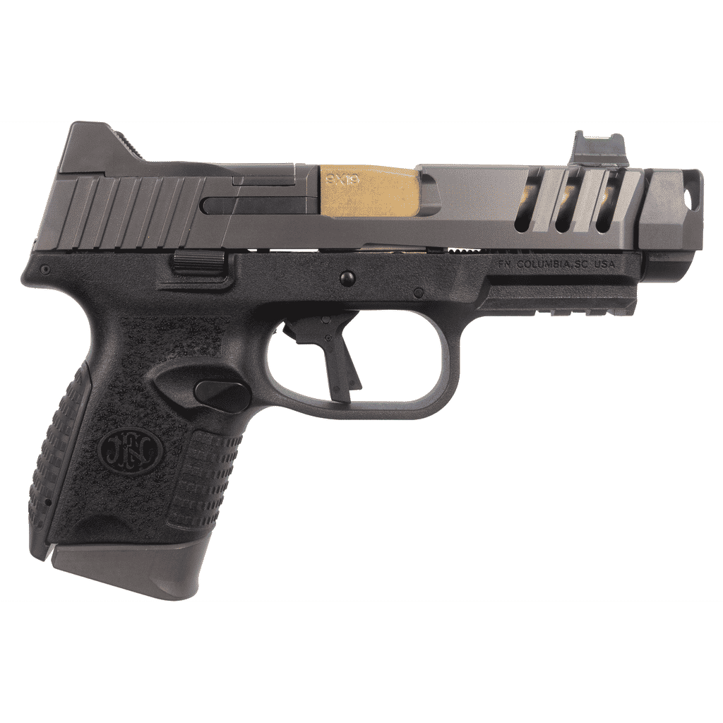 FN 509 CC Edge Handgun 9mm Luger 10rd Magazines (3) 4.2" Barrel Black NMS