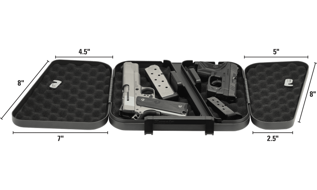 Hornady Dual-Lid Lock Box with Key Lock 11 "W x 10"D x 2"H