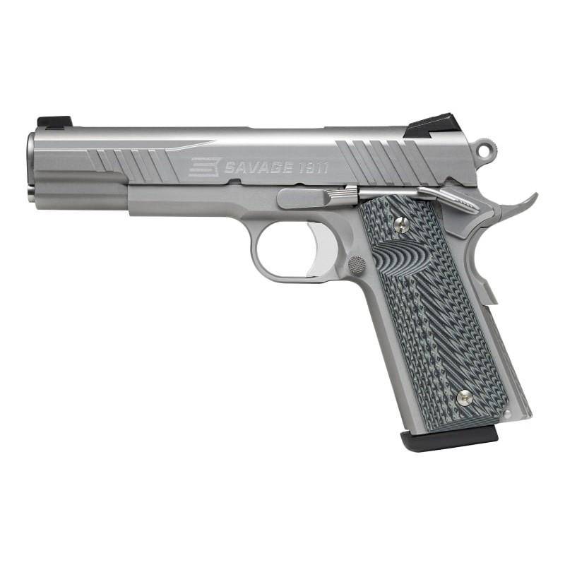 Savage 1911 Gov't Style Handgun .45 Auto 8rd Magazines (2) 5" Barrel Stainless Steel