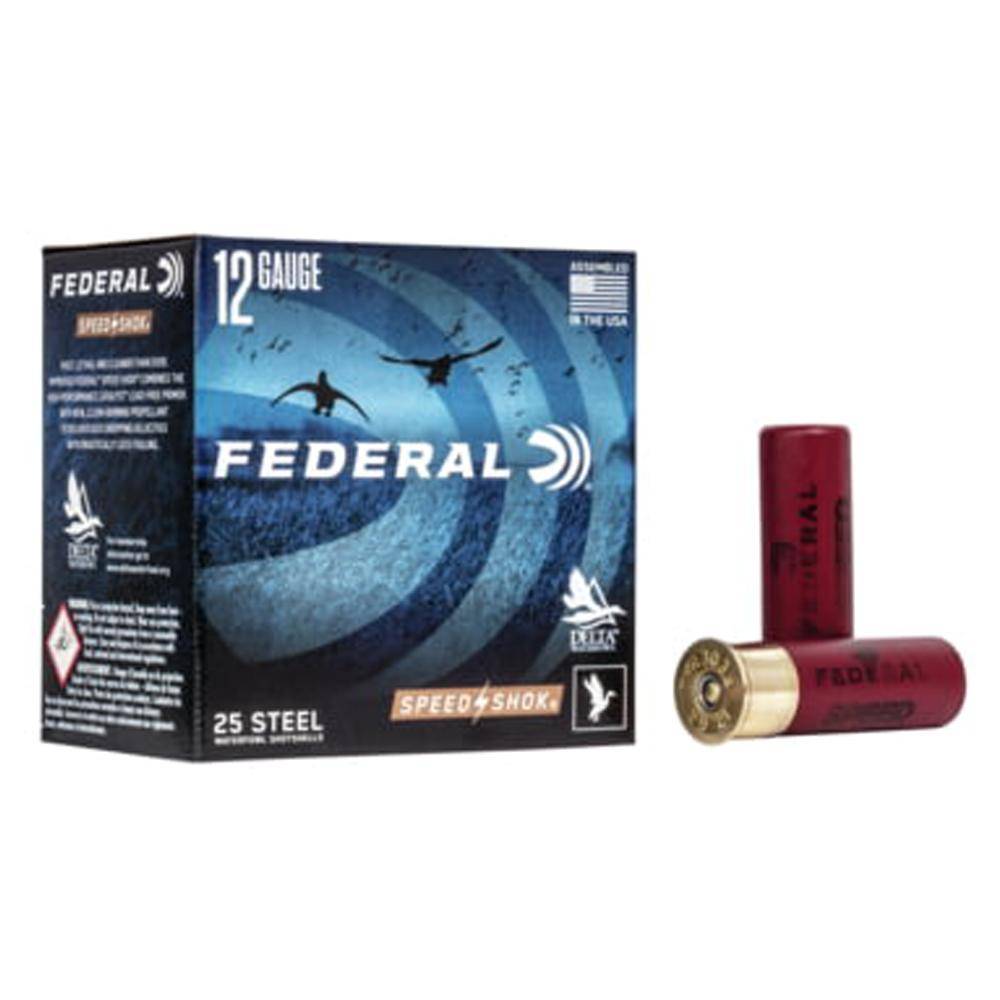 Federal Speed-Shok High Velocity Steel Shotshells 12ga 3-1/2" #3 1-3/8oz 1550 fps 25ct