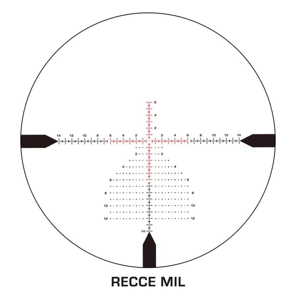 Swampfox Warhawk 3-15x50 Rifle Scope FFP RECCE MIL Reticle Black