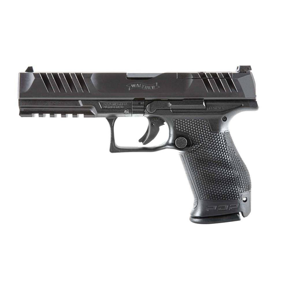 Walther PDP Compact Handgun 9mm Luger 10/rd  Magazines (2) 5" Barrel Black Optic Ready