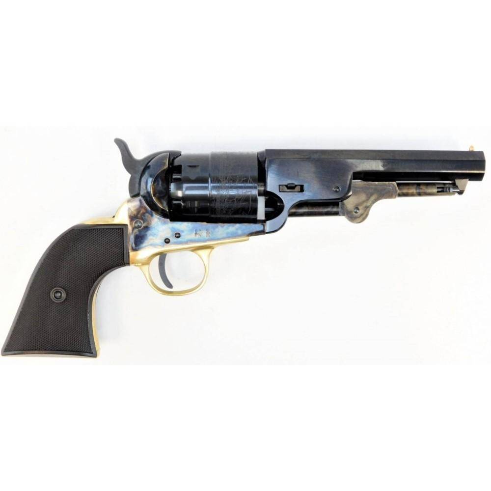 Pietta 1851 Navy Case Hardened Checkered Walnut Grips - .44 cal 5-1/2"