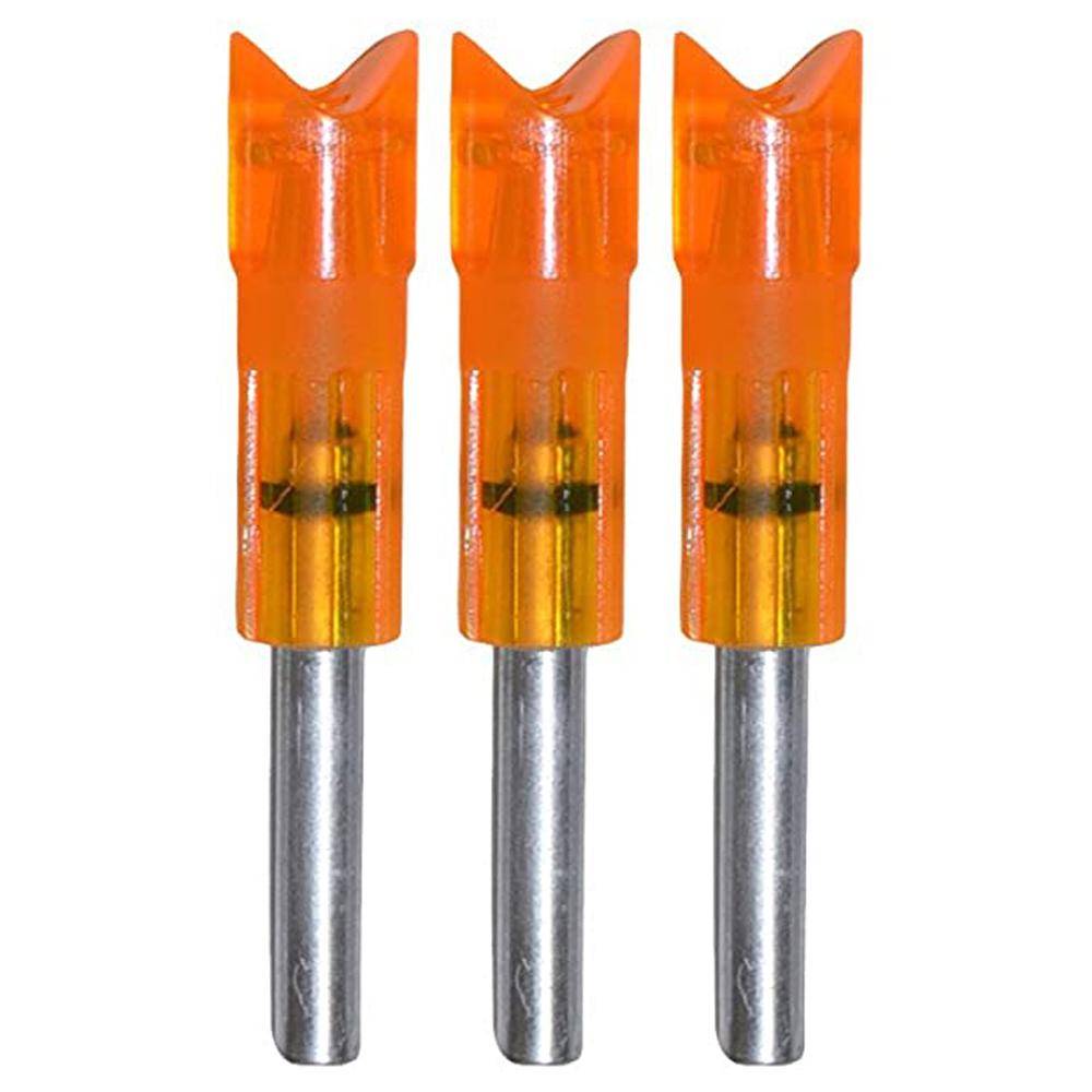 Gold Tip Crossbow Nock - Laser II & III - Moon - Flo Orange - 12/ct