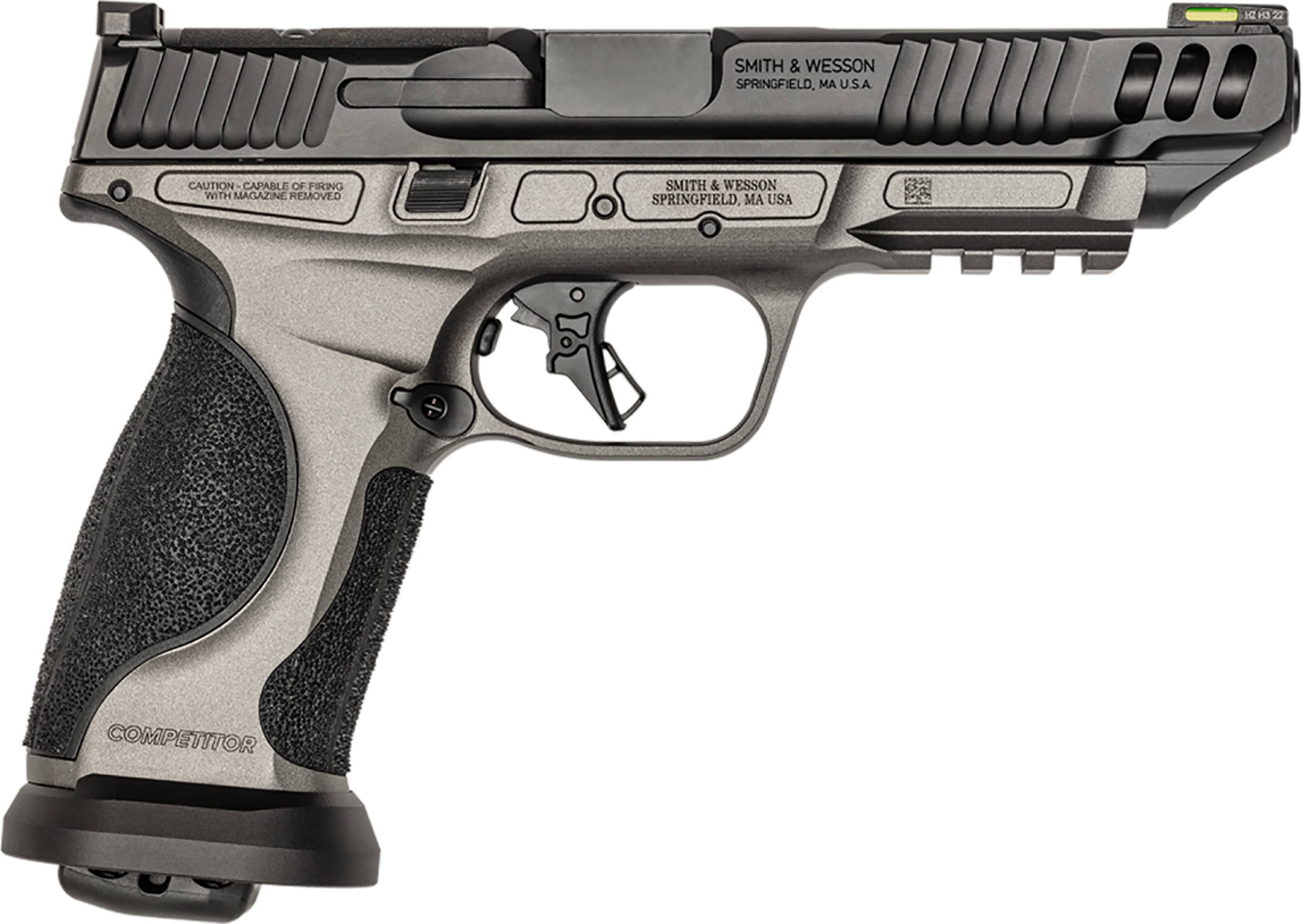 S&W M&P9 M2.0 Performance Center Competitor Handgun 9mm Luger 10rd Magazines(4) 5" Barrel 2-Tone Optic Ready