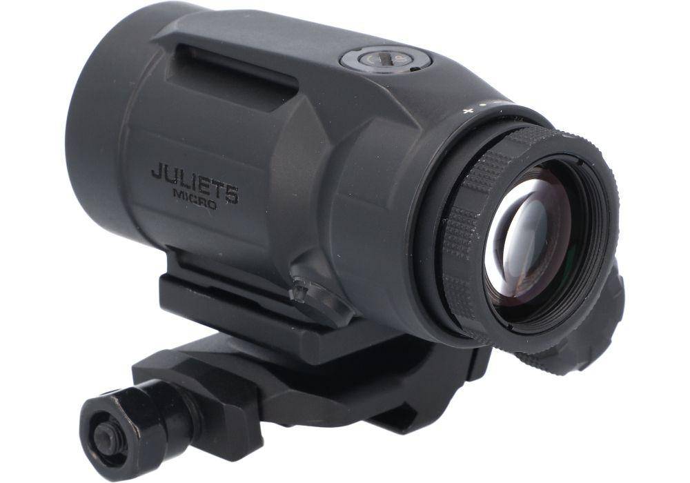 Sig Sauer JULIET5 Mirco 5x Magnifier - 5x24mm Push Button Mount w Spacers Black - Image 2