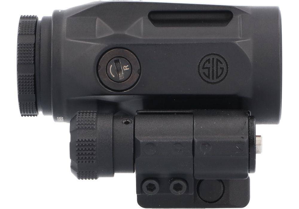 Sig Sauer JULIET5 Mirco 5x Magnifier - 5x24mm Push Button Mount w Spacers Black - Image 3