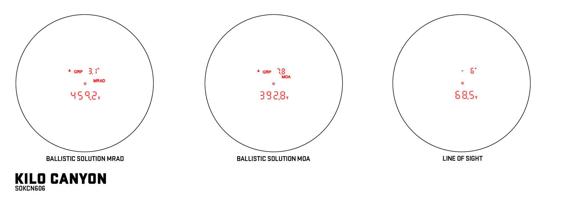 Sig Sauer Kilo Canyon Laser Rangefinding Monocular 6x22mm Red LED Onboard Ballistic Calculator - Image 4