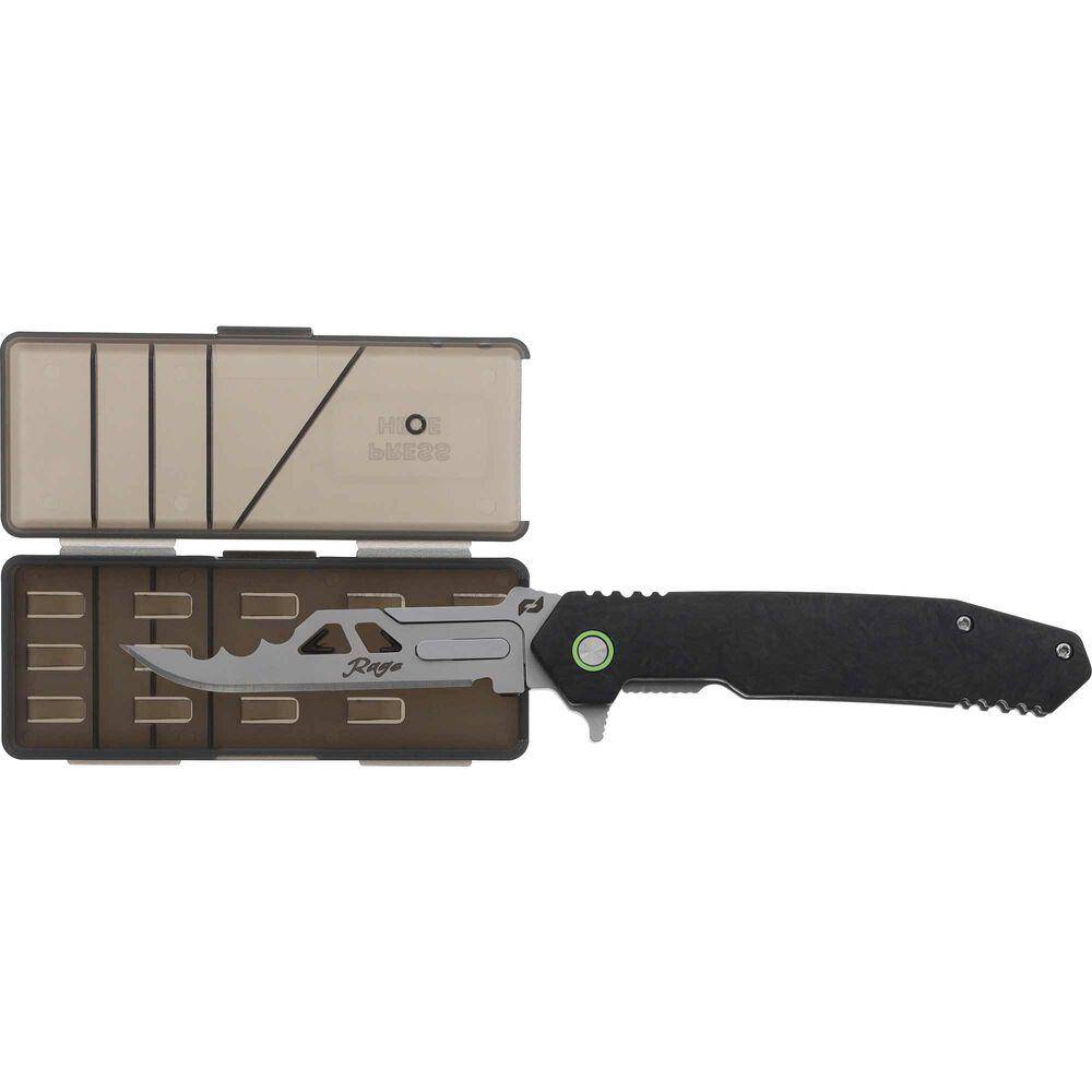Schrade Stryche Enrage 6 Knife 2-1/5" Replaceable Blade Black - Image 2