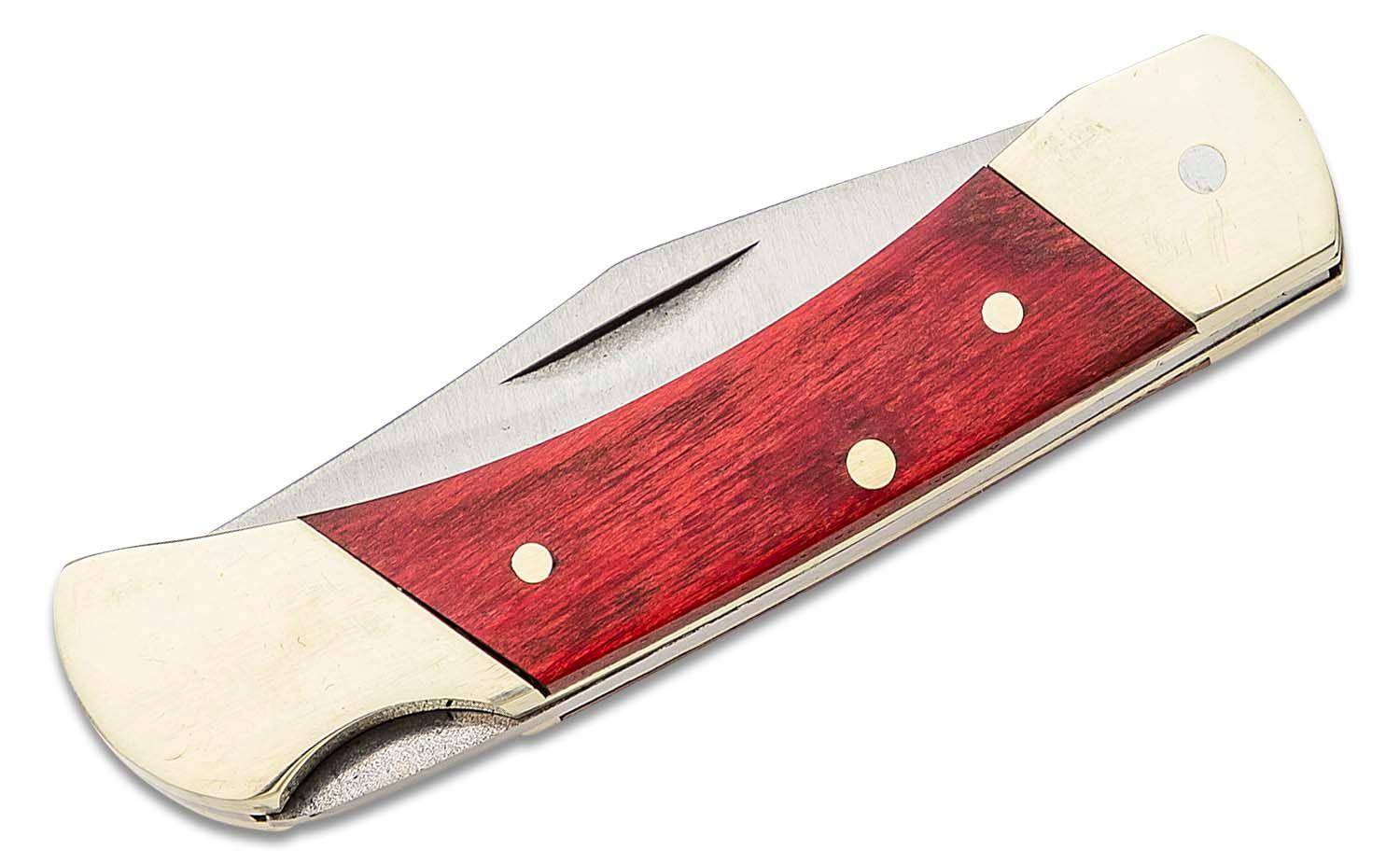 Schrade Uncle Henry Brown Bear Folding Knife 2-1/4" Clip Point Blade Wood - Image 3