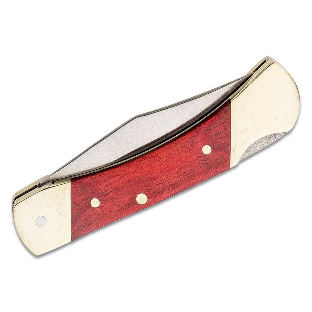 Schrade Uncle Henry Brown Bear Folding Knife 2-1/4" Clip Point Blade Wood - Image 4
