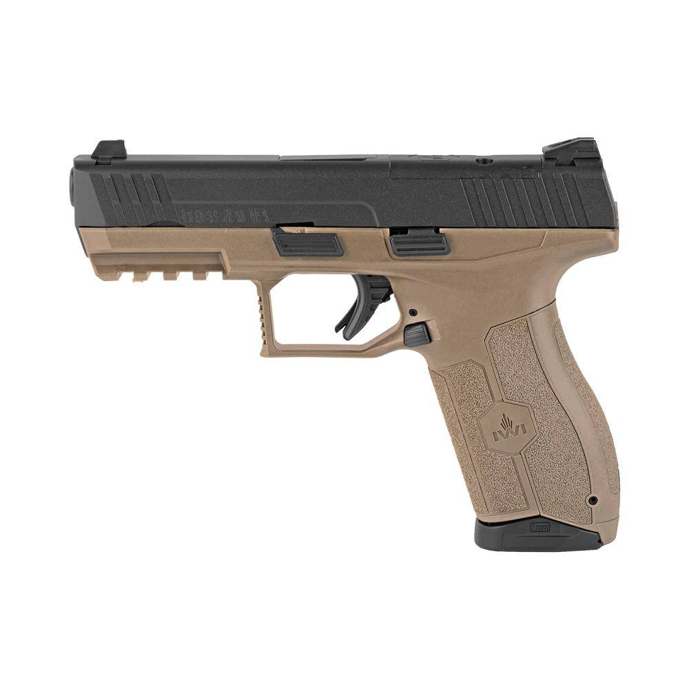 IWI MASADA Pistol 9mm 2 17/rd Magazines 4.1" Barrel FDE 3-Dot Sight Night Sights - Image 2