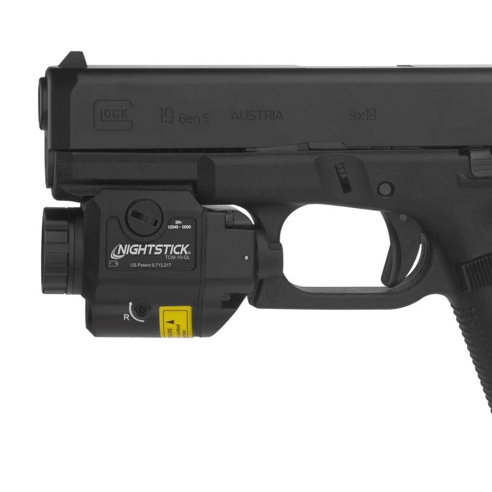 Nightstick TCM-10-GL Compact Weapon Light with Green Laser 650 Lumens Black - Image 2