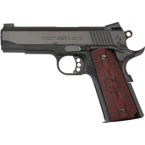 Colt Lightweight Commander Handgun 9mm Luger 8rd Magazine 4.25" Barrel Anodize\Blued Finish