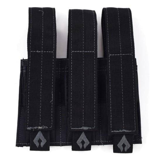 Advance Warrior Solutions Pistol Triple Mag Pouch Black