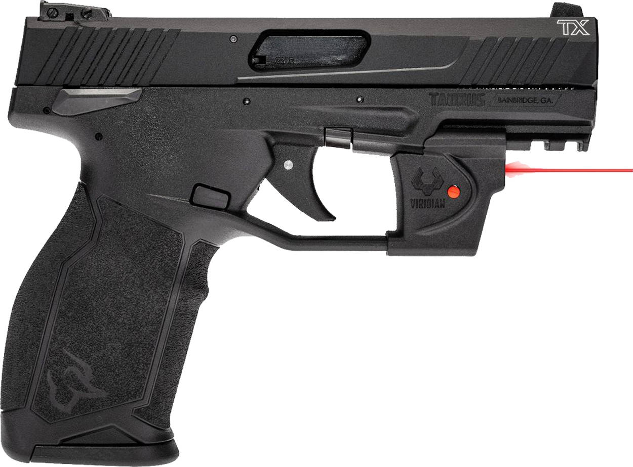 Taurus TX22 Compact Handgun .22 LR 13rd Magazines (2) 3.6" Barrel Black with Viridian Laser