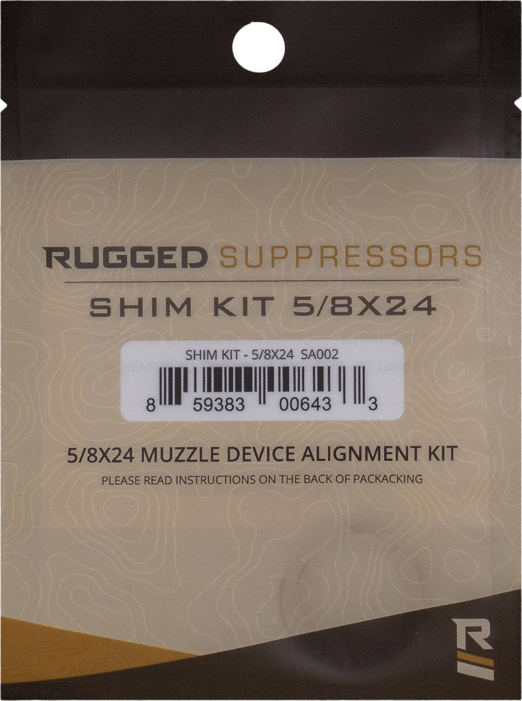 Rugged Suppressors Shim Kit 5/8x24