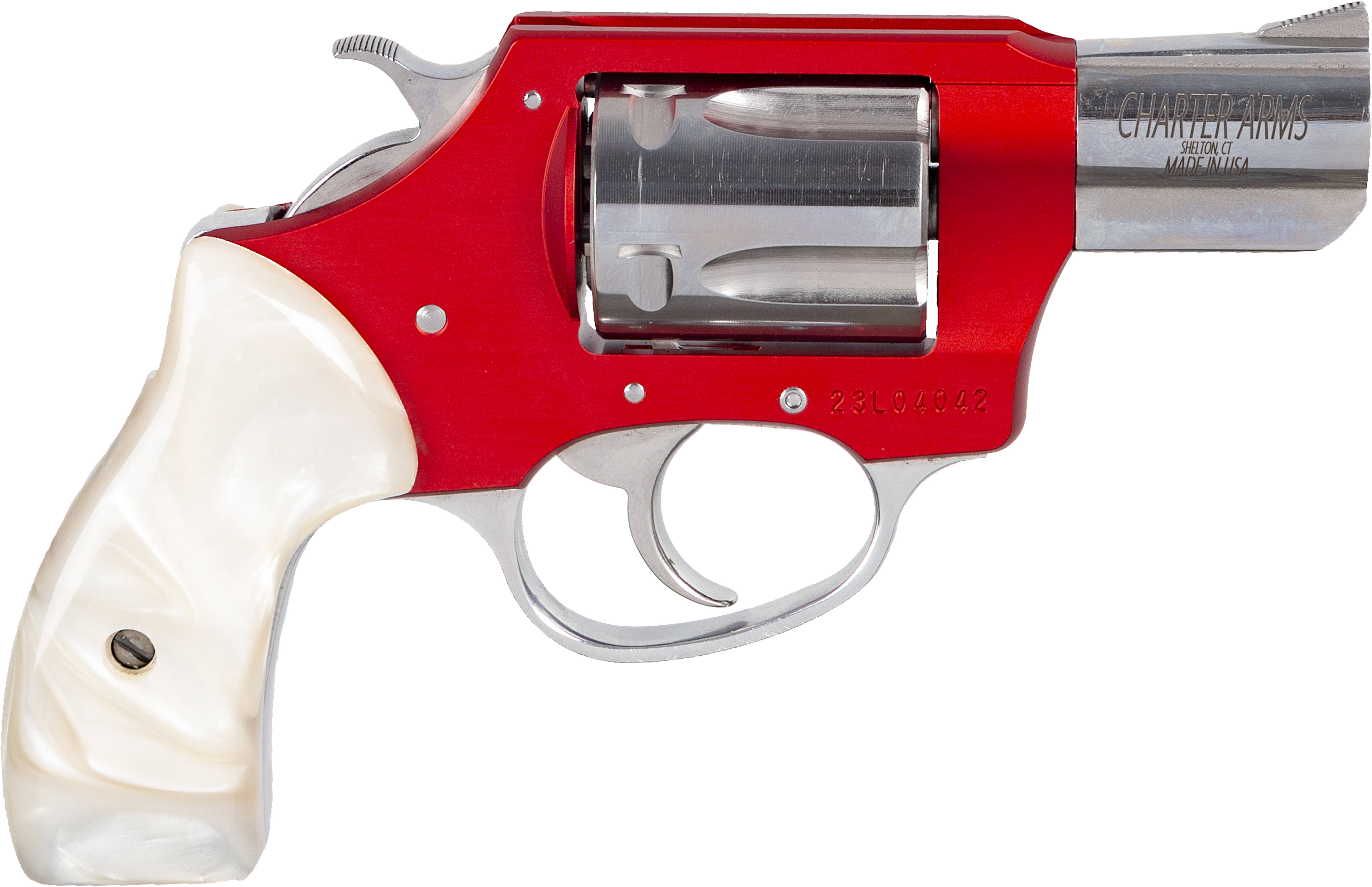 Charter Arms Chic Lady Handgun .38 Spl 5rd Capacity 2" Barrel Red Anodize Pearlite Grips