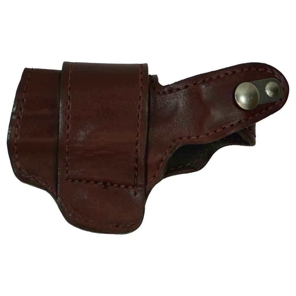 Bond Arms Leather Driving Holster RH 3" Barrel Brown with Henna Stitching - Image 2