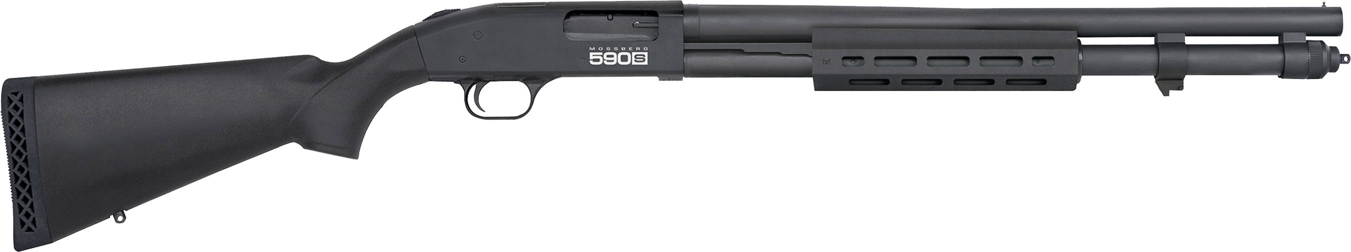Mossberg 590S Optic Ready Shotgun 12ga 3" Chamber 7rd/8rd/13rd Magazines 20" Barrel Black