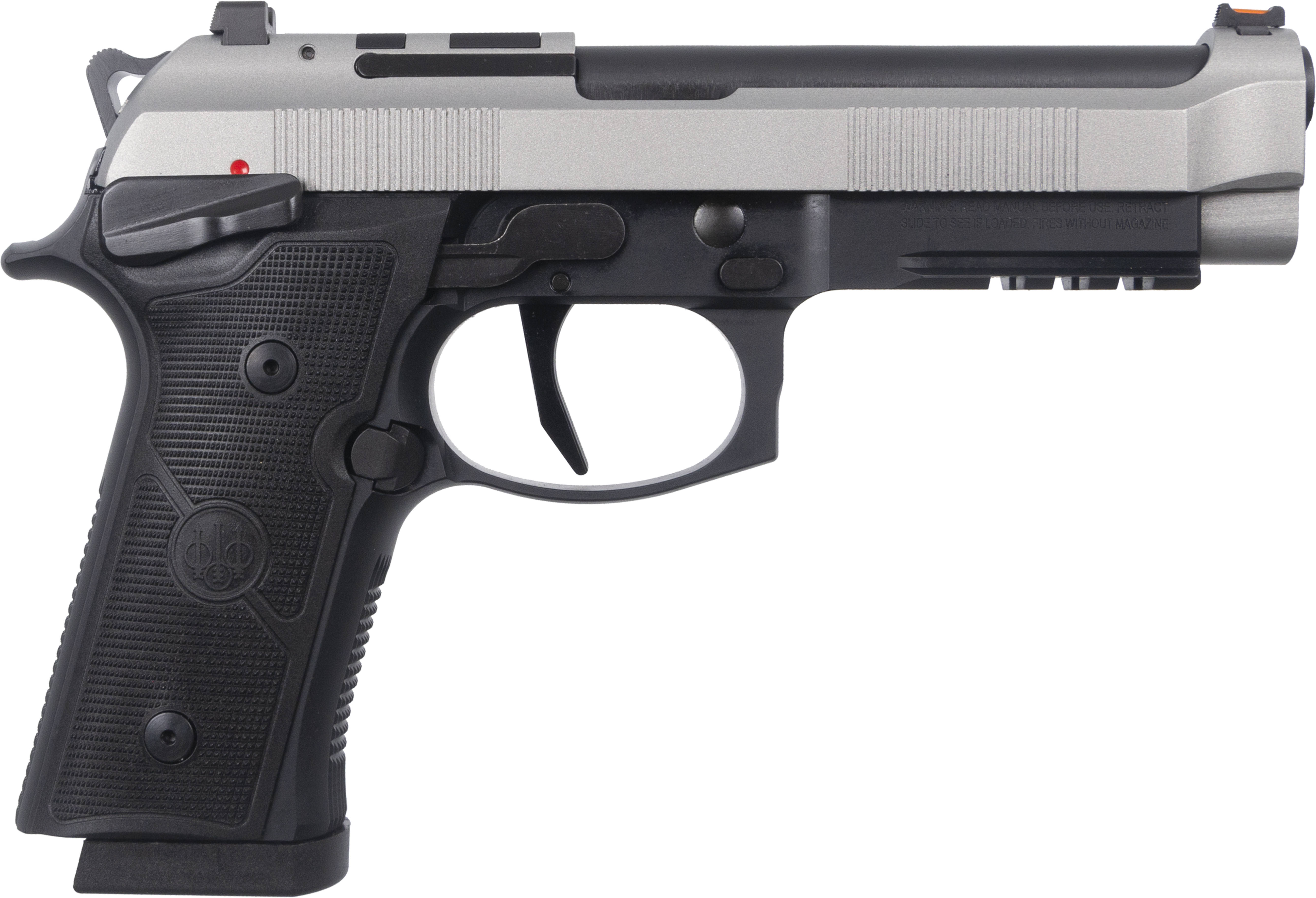 Beretta 92Xi SAO Full Size Handgun 9mm Luger 18rd Magazines (2) 4.7" Barrel Black Frame with Silver Slide