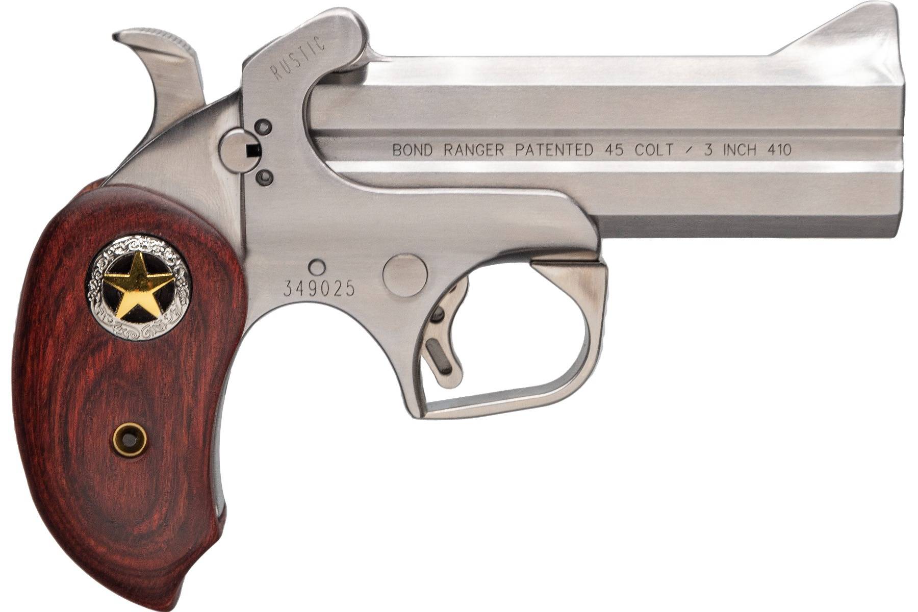 Bond Arms Rustic Ranger Handgun .45 LC/.410 2rd Capacity 4.25" Barrel Rosewood Grip with Holster