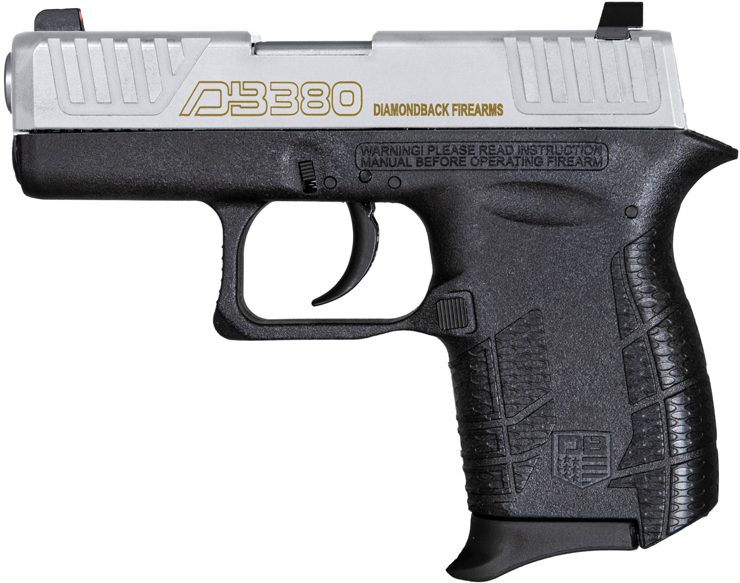 Diamondback DB380 Gen IV Handgun .380 ACP 6rd Magazine 2.8" Barrel Black Polymer Grip Nickel Boron Slide
