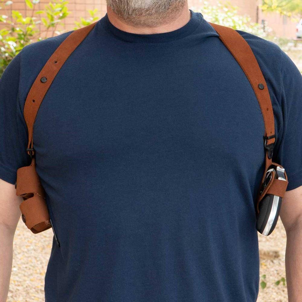 Galco Classic Lite 2.0 Shoulder System Holster for S&W M&P Shield Plus Natural RH - Image 2