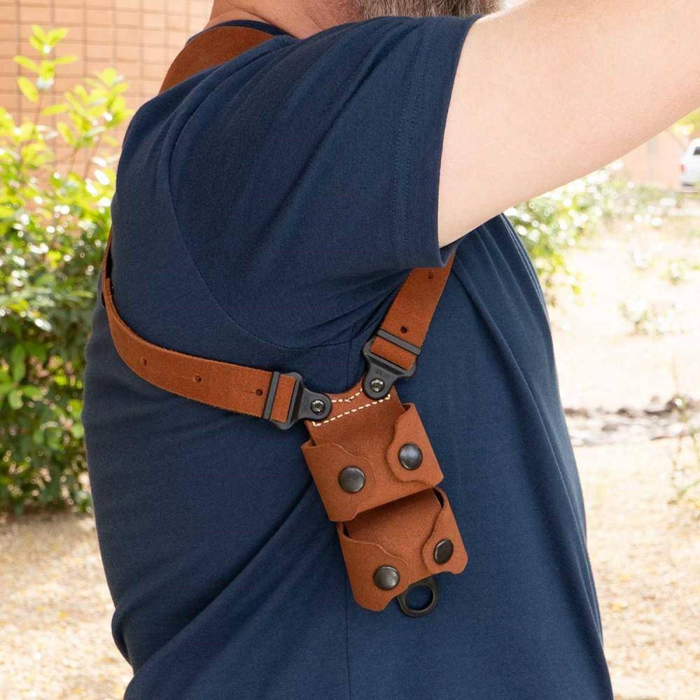 Galco Classic Lite 2.0 Shoulder System Holster for S&W M&P Shield Plus Natural RH - Image 4