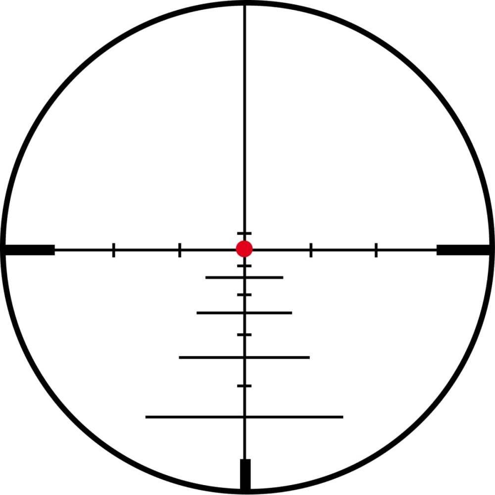 KonusPro 3-9x40mm Rifle Scope Engraved SFP Blue/Red Dot 550 Ballistic Reticle Illuminated Matte Black - Image 2