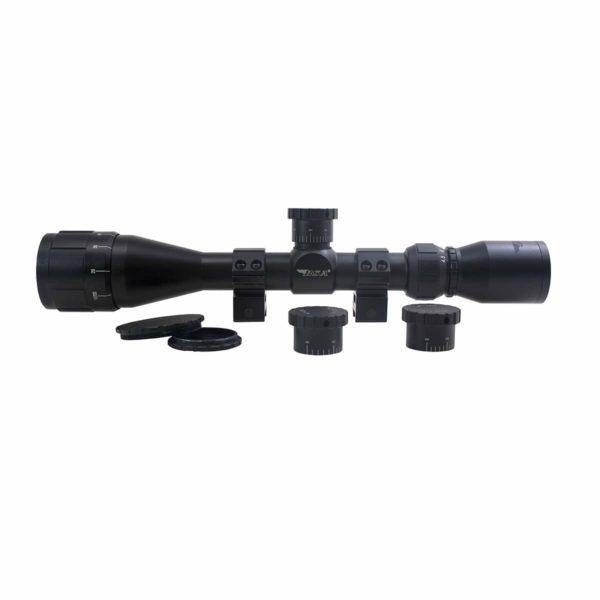 BSA Sweet .17 3-9x40mm Adjustable Objective Rifle Scope SFP 30/30 Reticle Non Illuminated Black with Dovetail Rings - Image 2