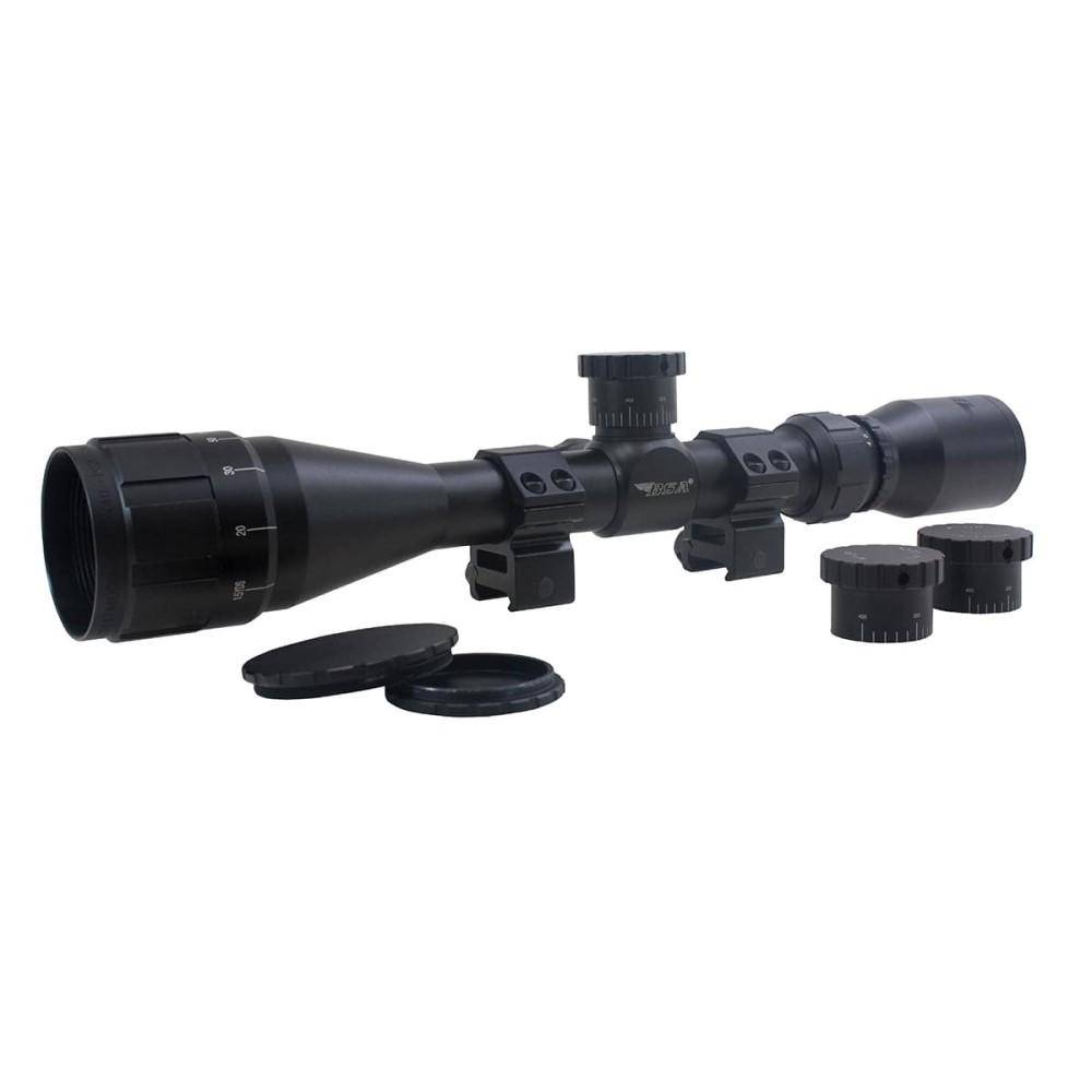 BSA Sweet .22 3-9x40mm Adjustable Objective Rifle Scope SFP 30/30 Duplex Reticle Non Illuminated Black with Dovetail Rings - Image 2