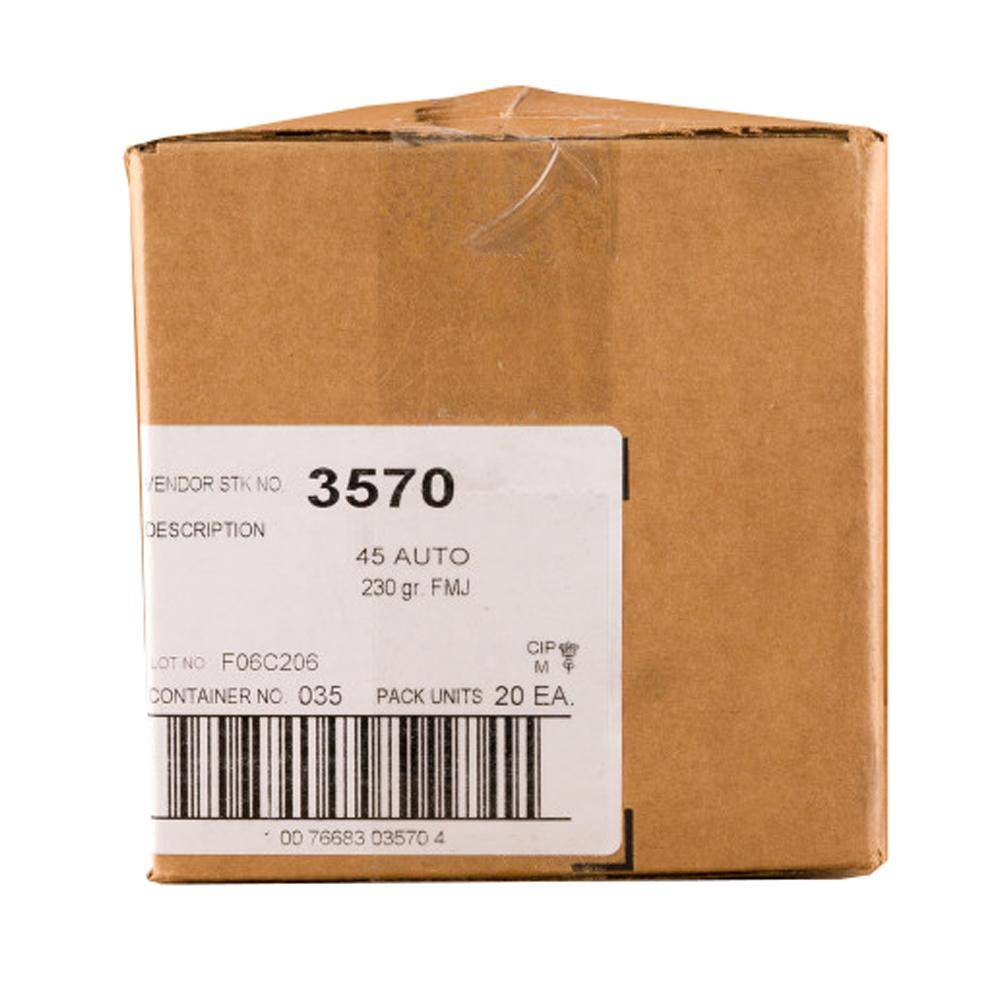CCI Blazer Aluminum Handgun Ammunition .45 ACP 230 gr FMJ 845 fps 1000/rd Case - Image 2