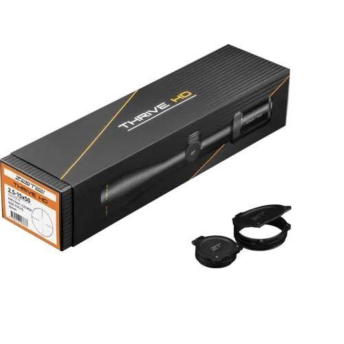 ZeroTech Thrive HD Rifle Scope 2.5-15x50 30mm SFP PHR-ii MOA Illum Black - Image 3