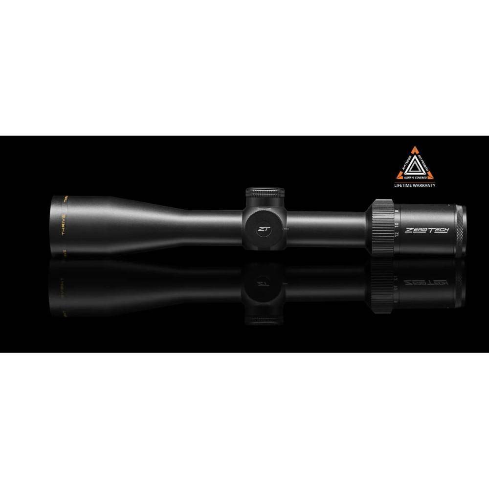 ZeroTech Thrive Rifle Scope 3-12x44 30mm SFP PHR3 MOA Non-illum Black - Image 2
