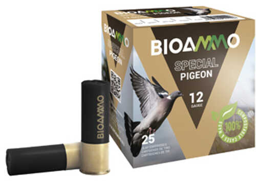 BIOAMMO Lead Game Dove & Pigeon Shotshells 12 ga 2-3/4" 1-1/4 oz 1250 fps #6 25/ct
