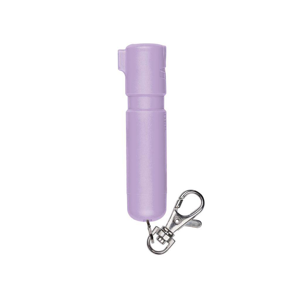 Sabre Mighty Discreet Pepper Spray with Snap Clip Keychain Lavender