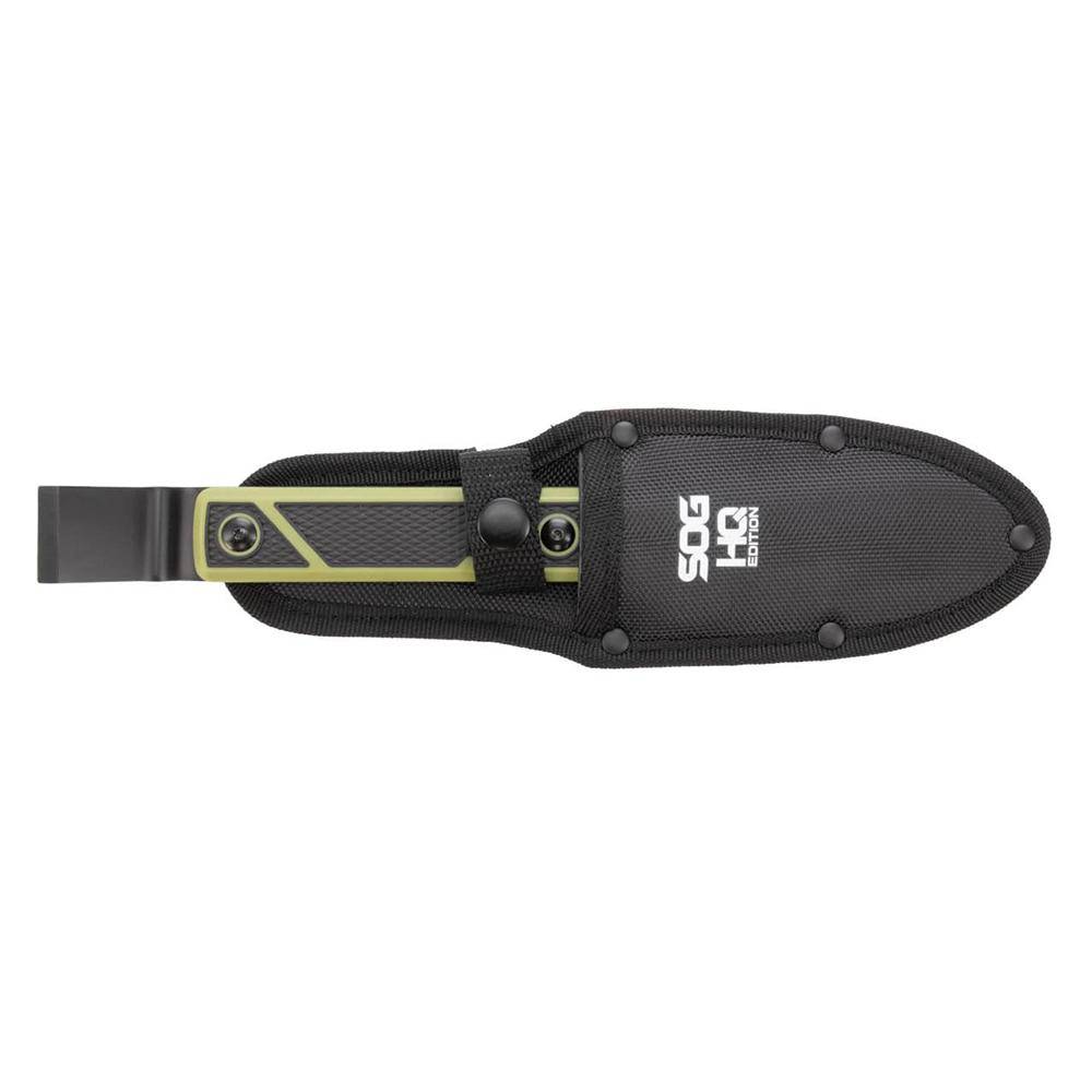 SOG Knives Compound Tac-Pry Fixed Knife 4" Pry Bar Blade Green Black - Image 6