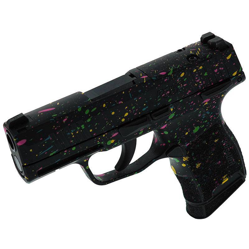 Sig Sauer Exclusive "Multi Color Paint" P365-380 Handgun 380 Auto 10rd Magazine 3.1" Barrel Black Manual Safety - Image 4