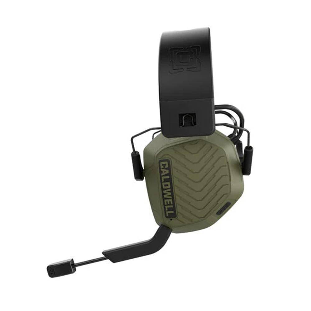 Caldwell EMax Pro Series Electronic Ear Muffs 23dB BT Two Way Communication OD Green - Image 2