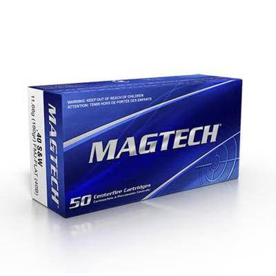 MagTech Handgun Ammunition .40 S&W 180gr FMJ 990 fps 1000/ct (20-50/ct)