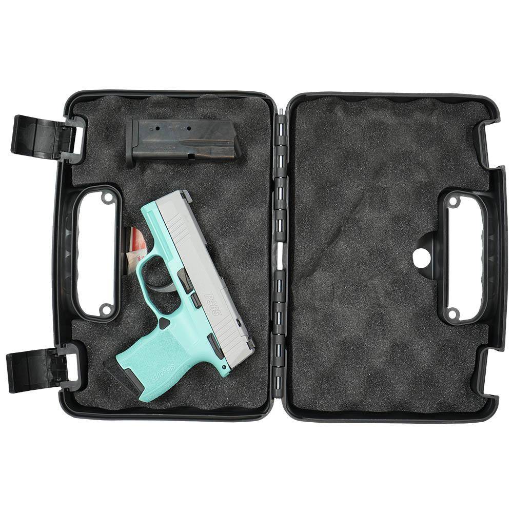 Sig Sauer "Silver Slide/Robin's Egg Blue Frame" P365 Optic Ready Handgun 9mm Luger 10rd Magazines(2) 3.1" Barrel X-RAY 3 Sights Manual Safety - Image 6