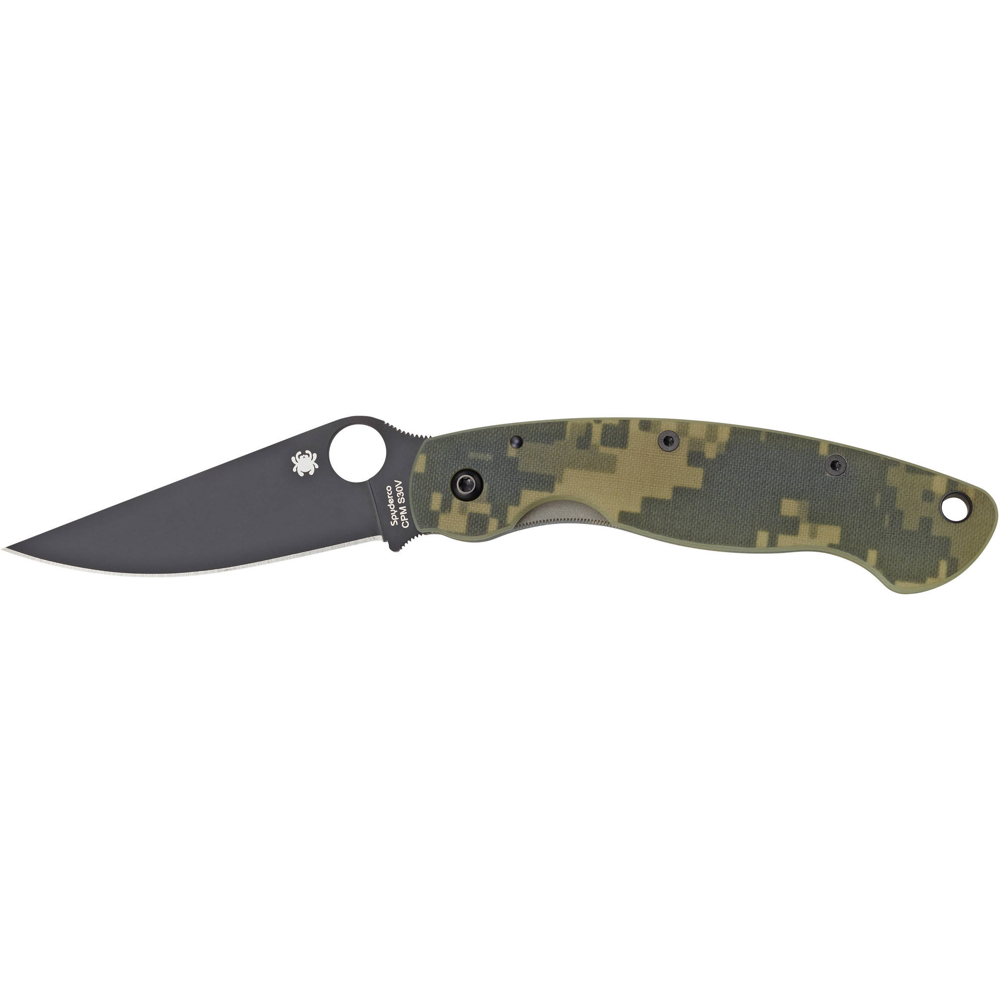 SPYDERCO MILITARY MODEL G-10 CAMO