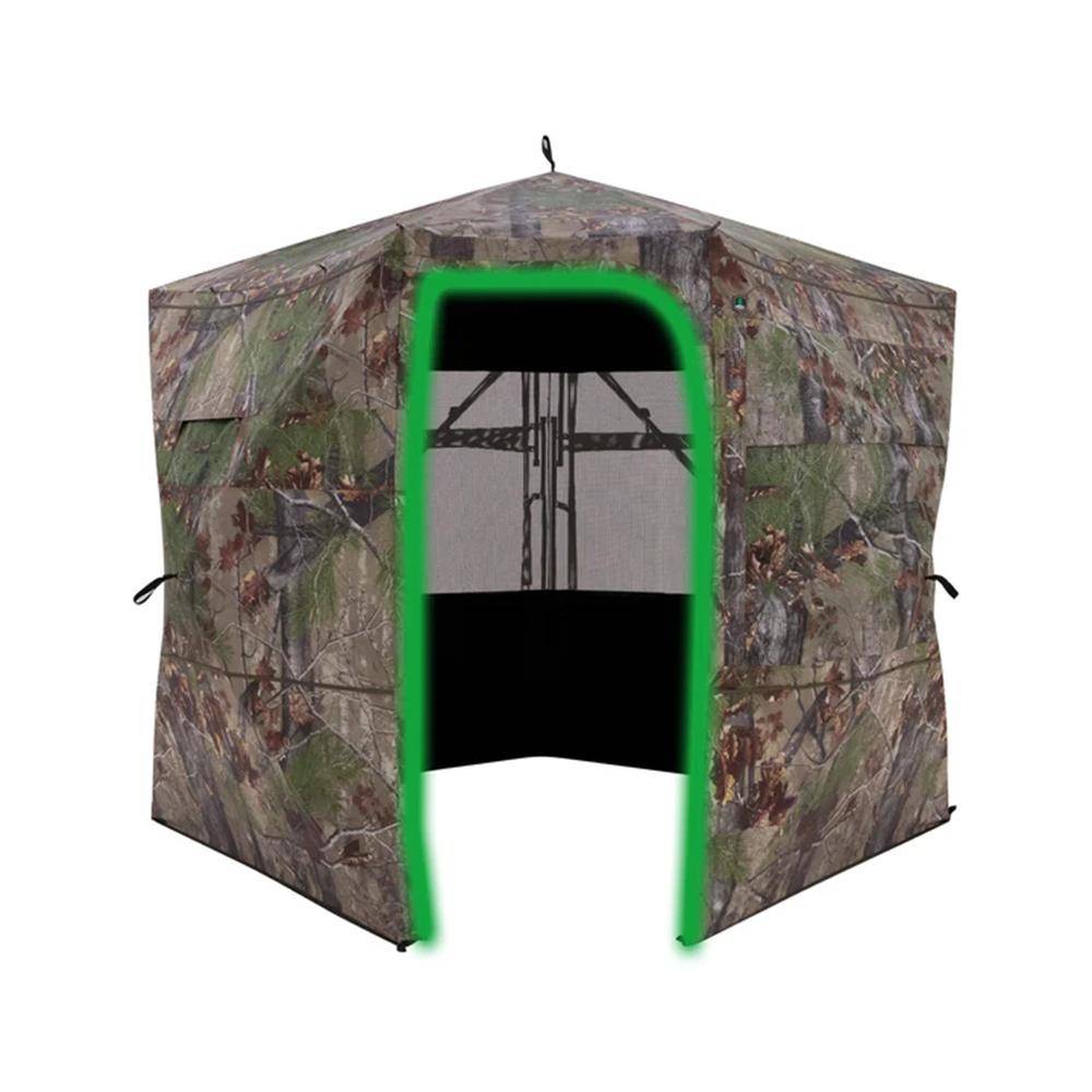 Barronett Blinds Grandview Ground Blind Bloodtrail Backwoods Camo See Through - Image 2