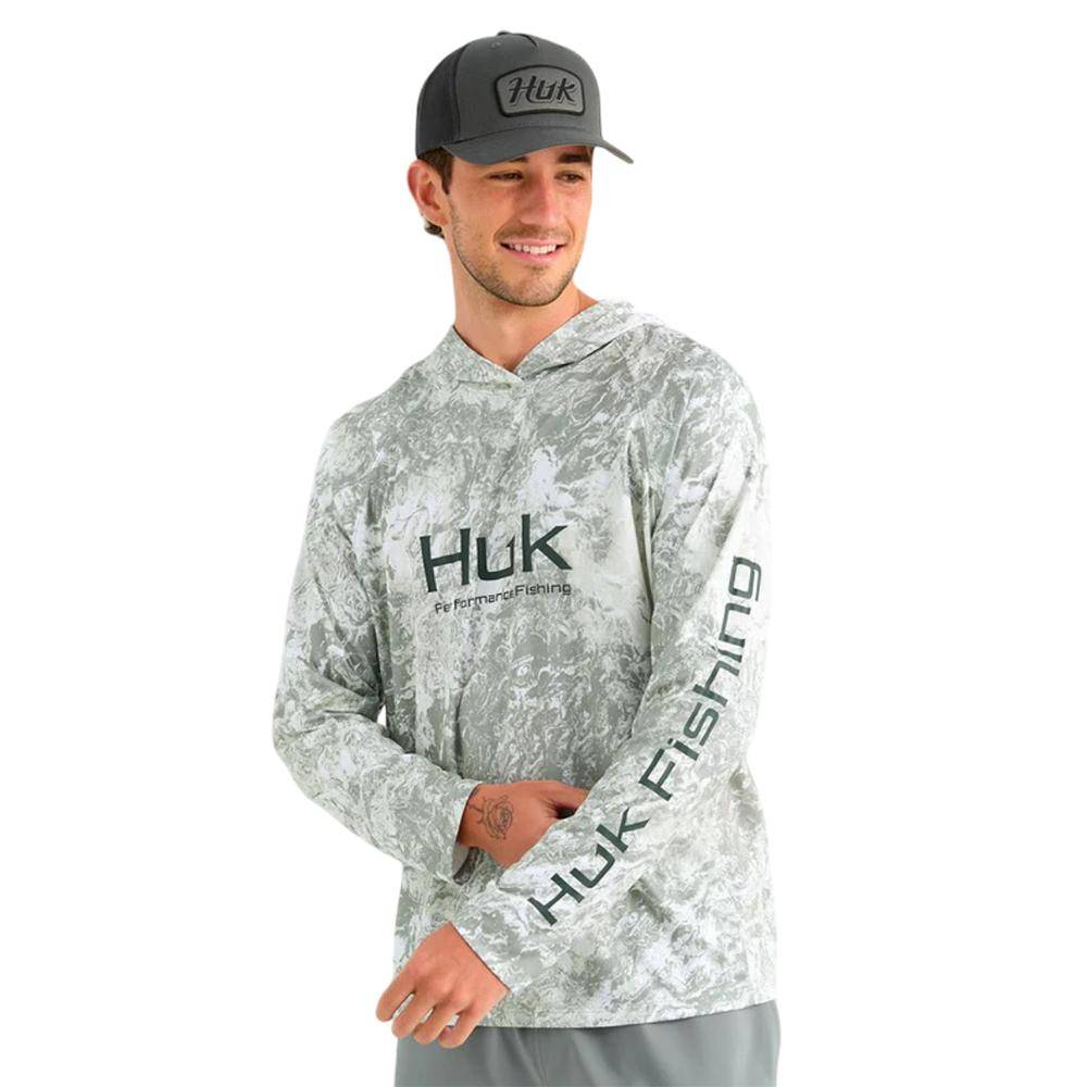 Huk Mossy Oak Pursuit Performance Hoodie MO Seagrass 2XL - Image 5