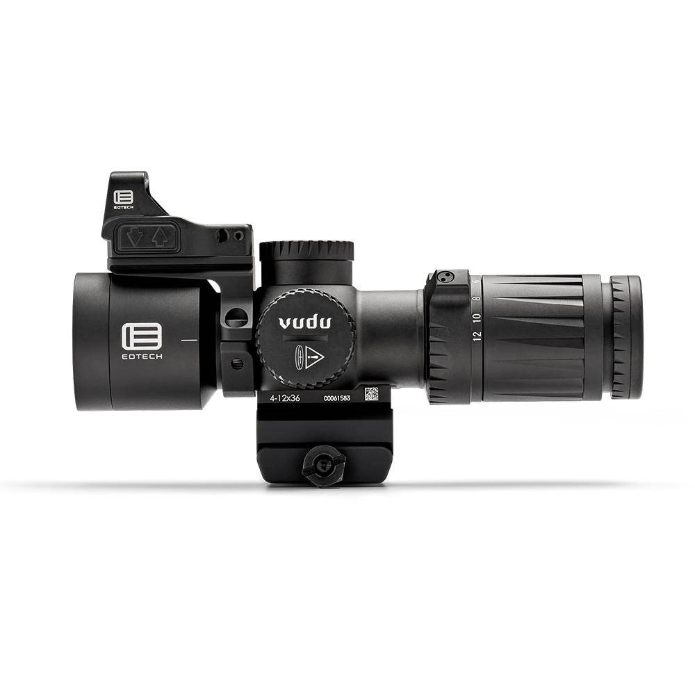 EOTech Vudu Rifle Scope Package 4-12x36 36mm FFP MD5 Black with EFLX and Ring Mount