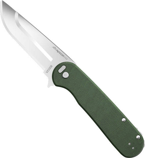 Outdoor Edge Razor VX3 Replaceable Blade Folding Knife 3" Drop Point Blade Green - Image 5