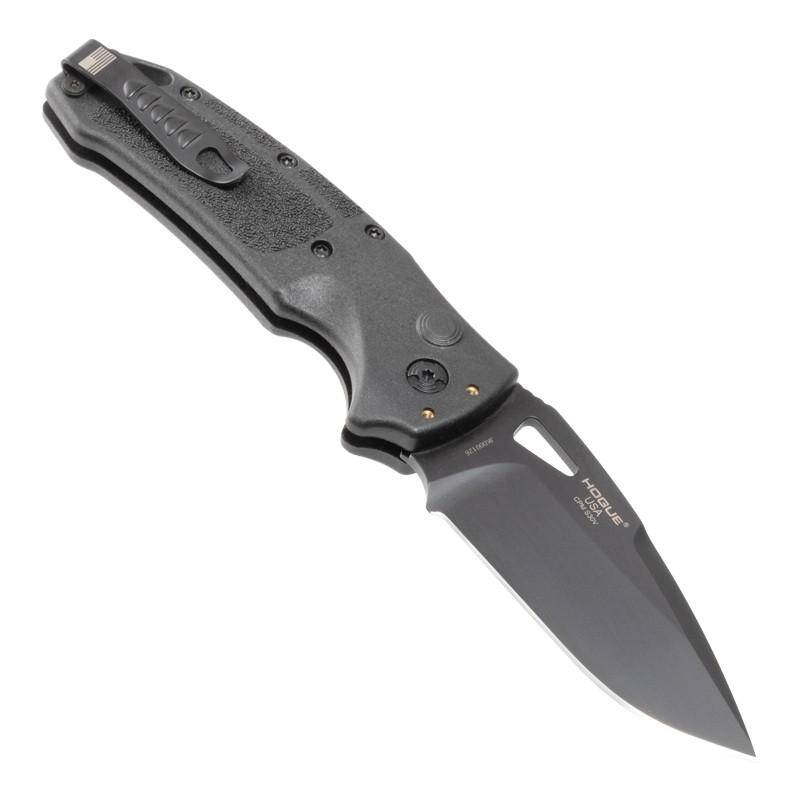 Hogue Sig Sauer K320A Nitron Automatic Folder Knife 3 1/2" Drop Point Blade Black - Image 2