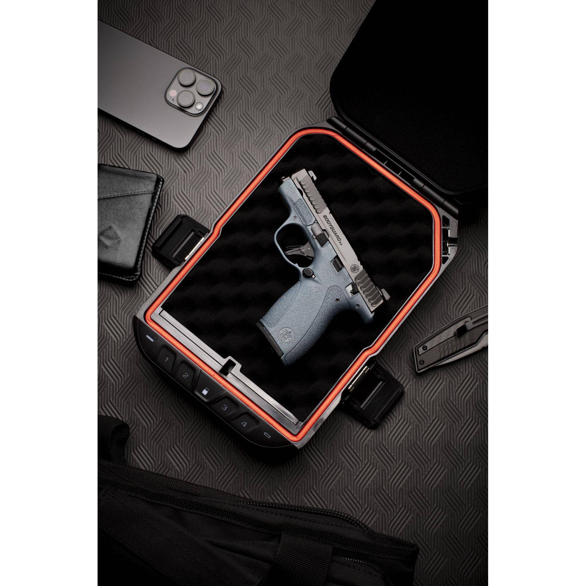 S&W M&P Bodyguard 2.0 Blue Titanium Thumb Safety Handgun .380 Auto 10(1)&12(1)rd Magazines 2.75" Barrel Titan Blue Grip - Image 7